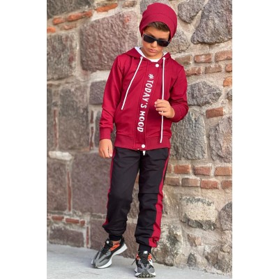Erkek Çocuk Today's Mood Bordo Eşofman Takım