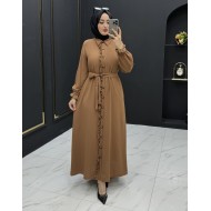 Afra Elbise Ferace Camel