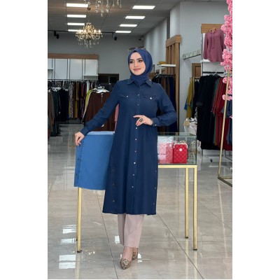Zuhal Tunik Koyu Kot - koyu kot