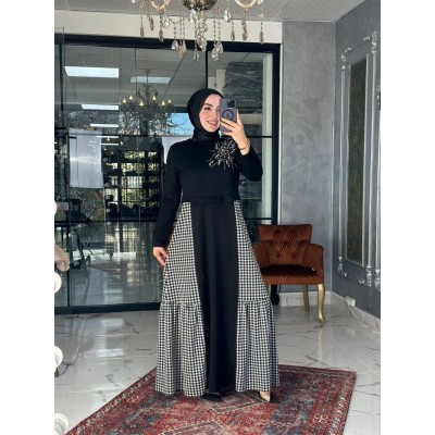 Aynur Elbise Siyah - Siyah